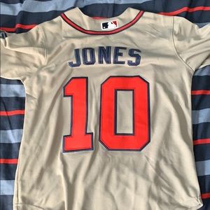 chipper jones authentic jersey
